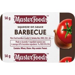 [MFDS/BBQSQUEEZE] BARBEQUE SAUCE PORTION 14GM X100