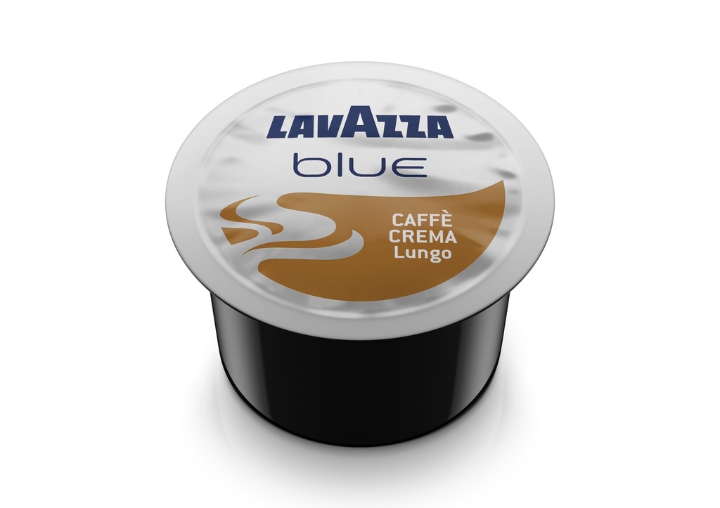 BOX 100 BLUE PODS CAPSULES COFFEE CAFFE'CREMA LUNGO