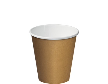 4OZ SINGLE WALL BROWN COFFEE CUPS  X 50
