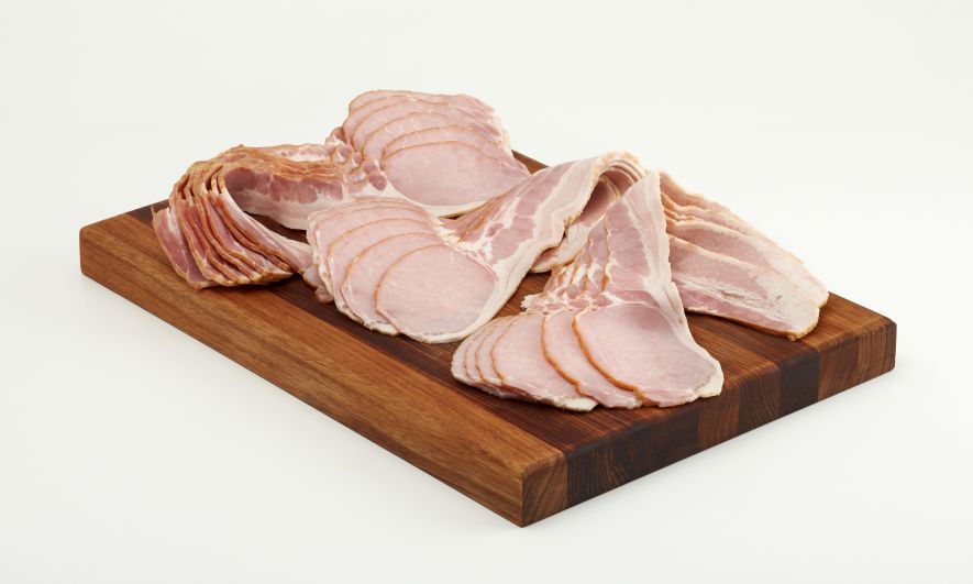 KRC RINDLESS MIDDLE BACON 2.5KG X 2