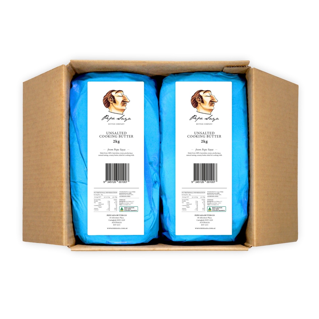 Pepe Saya Unsalted Cooking Butter 2kg x 2