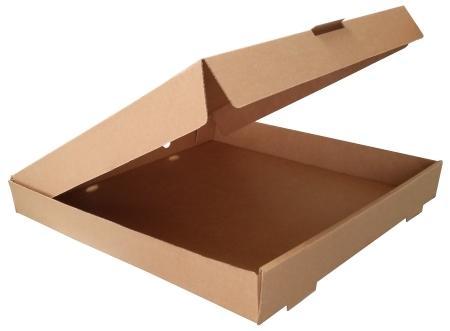brown pizza box