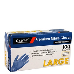 [GLOVES/NB/L] Gloves Blue Nitrile Large x 100