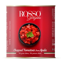[TOMRGCH2500] ROSSO GARGANO CHOPPED (Diced) TOMATOES 2500G