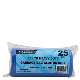 [GARBAGE/BLUE] HEAVY DUTY BLUE GARBAGE BAGS 77LT X 25