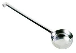 [GI-AC-MS90] STAINLESS STEEL FLAT BOTTOM DOSE LADLE